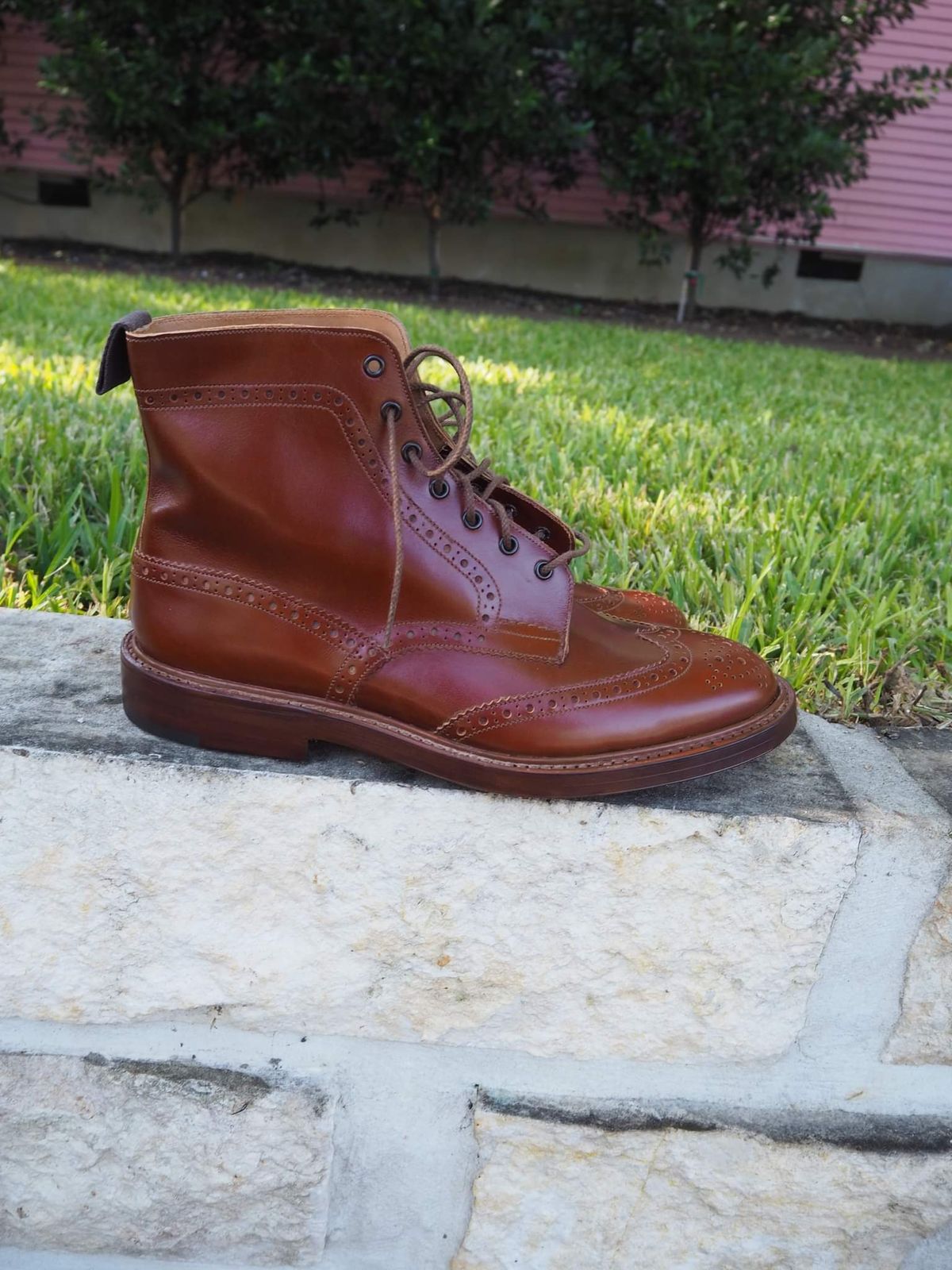 Photo by cocaloch on October 1, 2022 of the Tricker's Stow Country Boot in Unlisted Leather.