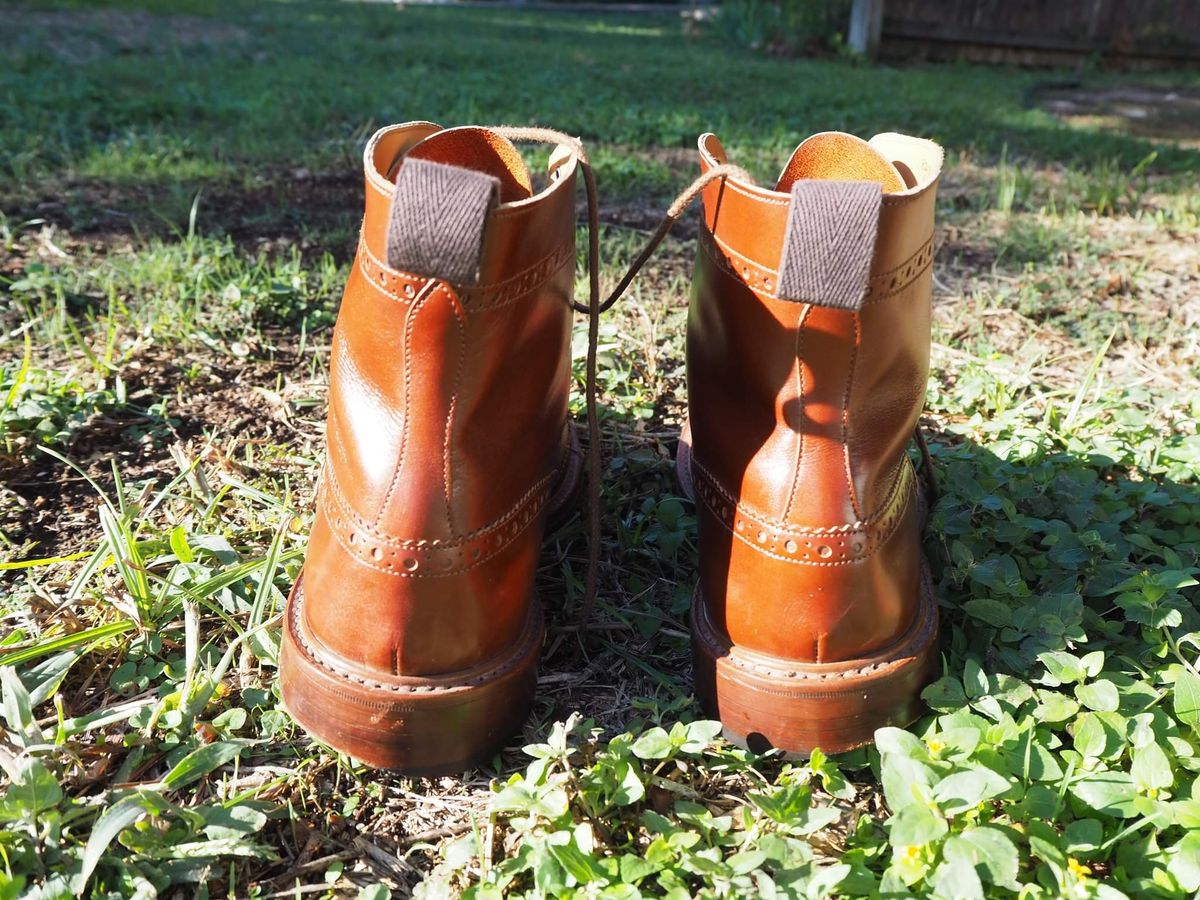 Photo by cocaloch on November 5, 2022 of the Tricker's Stow Country Boot in Unlisted Leather.