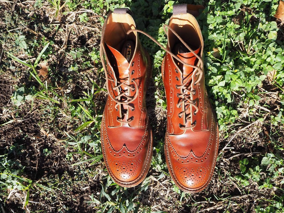 Photo by cocaloch on November 5, 2022 of the Tricker's Stow Country Boot in Unlisted Leather.