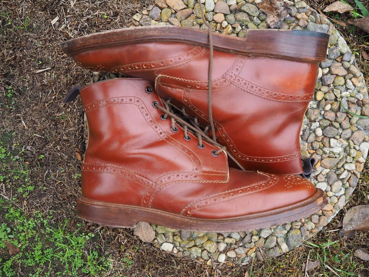 Photo by cocaloch on December 5, 2022 of the Tricker's Stow Country Boot in Unlisted Leather.