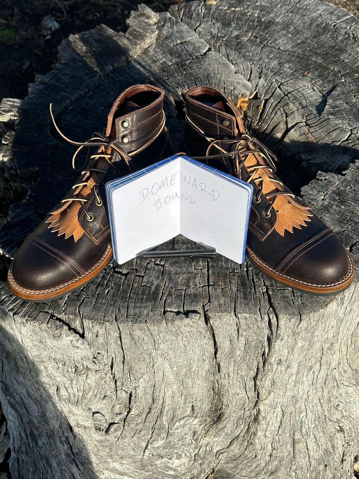 Photo by S3th.bryant on October 1, 2023 of the Truman Service Boot in Horween Java Waxed Flesh.