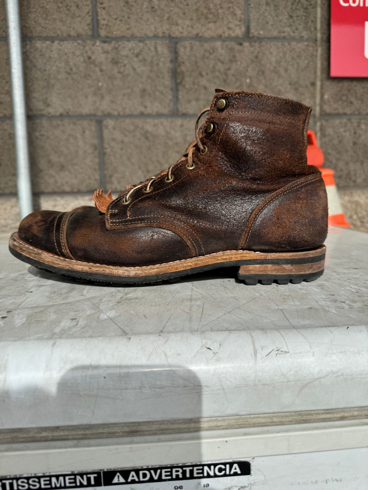 Photo by S3th.bryant on February 2, 2024 of the Truman Service Boot in Horween Java Waxed Flesh.