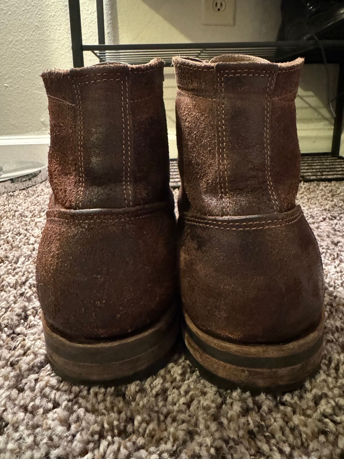 Photo by S3th.bryant on March 6, 2024 of the Truman Service Boot in Horween Java Waxed Flesh.