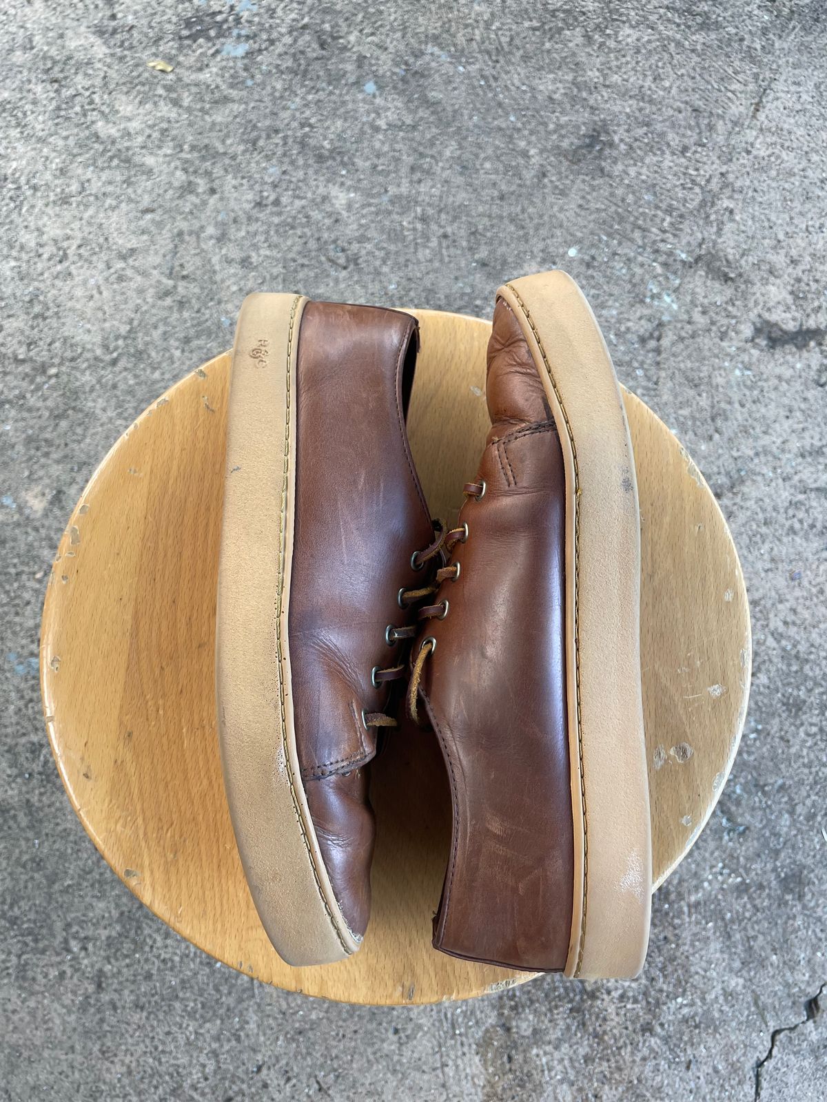 Photo by bawls on April 1, 2023 of the Rancourt & Co. Unlisted Model in Horween Brown Chromexcel.