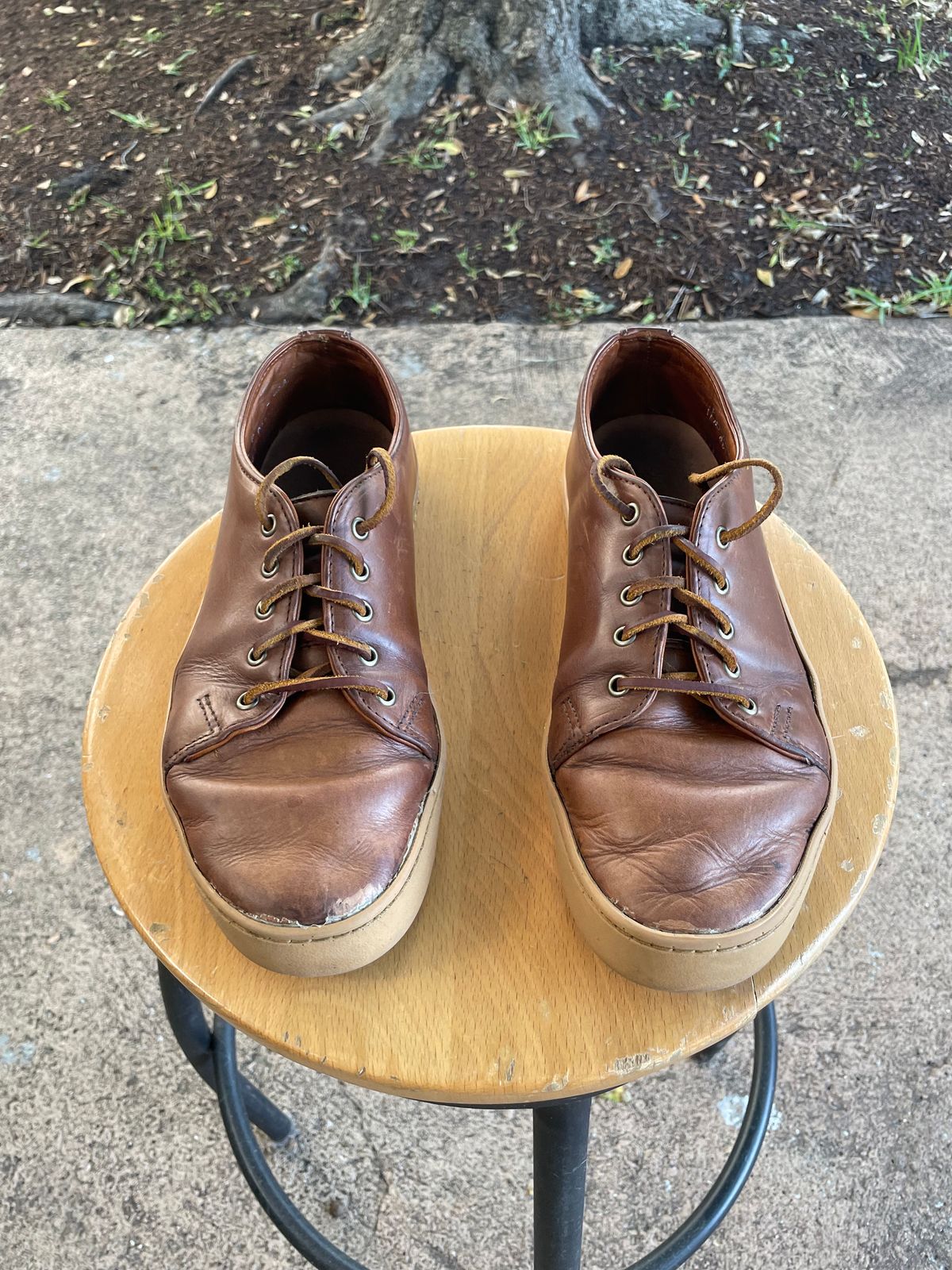 Photo by bawls on April 1, 2023 of the Rancourt & Co. Unlisted Model in Horween Brown Chromexcel.