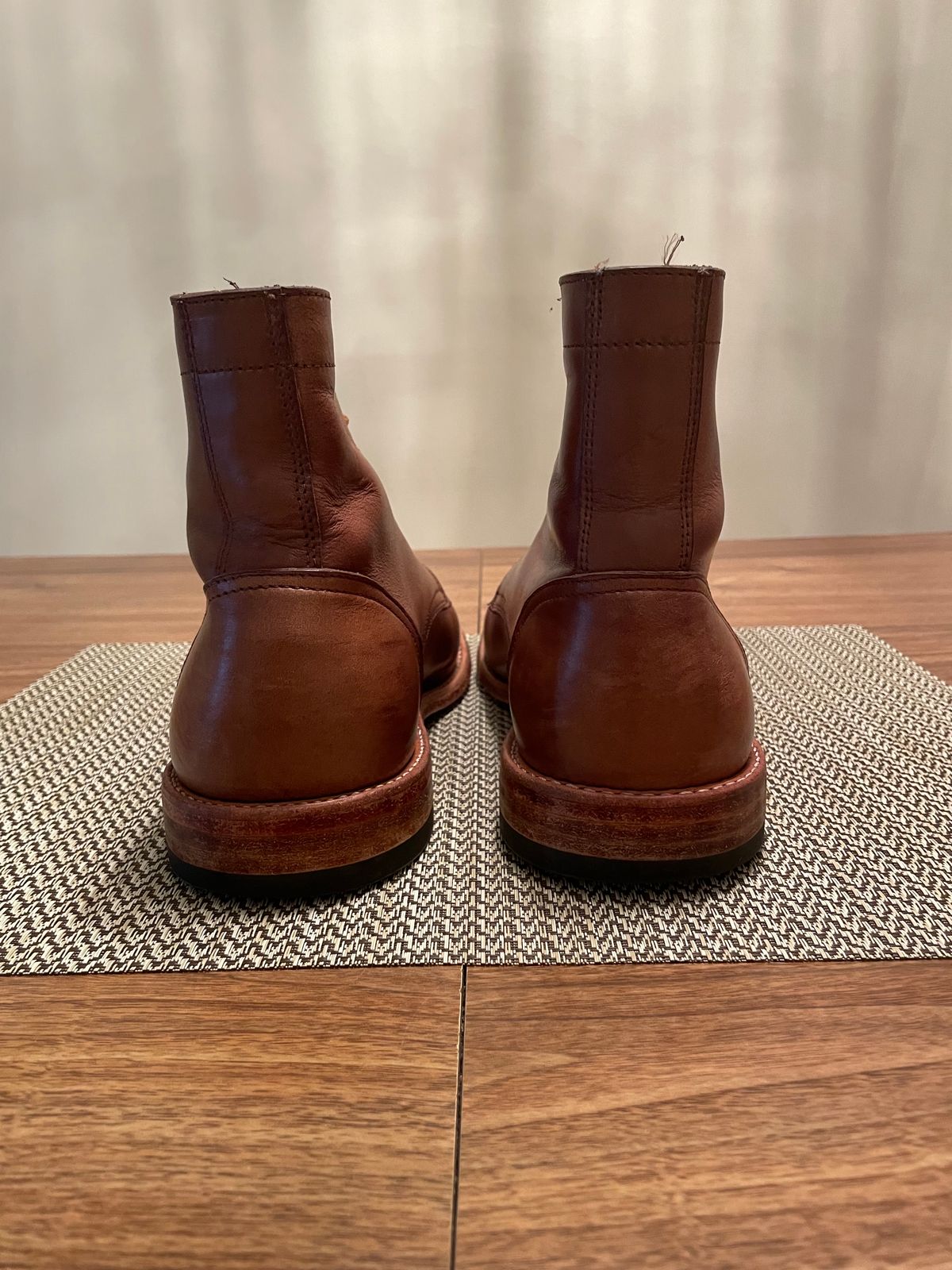 Photo by bawls on January 3, 2024 of the Oak Street Bootmakers Trench Boot in Horween Natural Chromexcel.