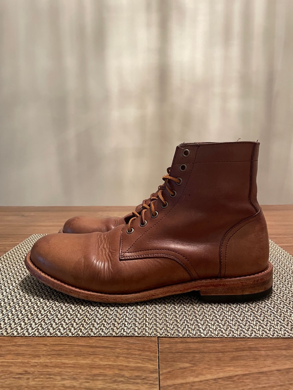 Photo by bawls on January 3, 2024 of the Oak Street Bootmakers Trench Boot in Horween Natural Chromexcel.