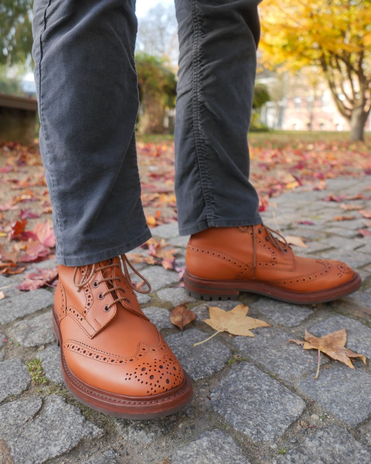 Photo by vubui on November 5, 2024 of the Tricker's Malton Country Boot in C-Shade Tan.