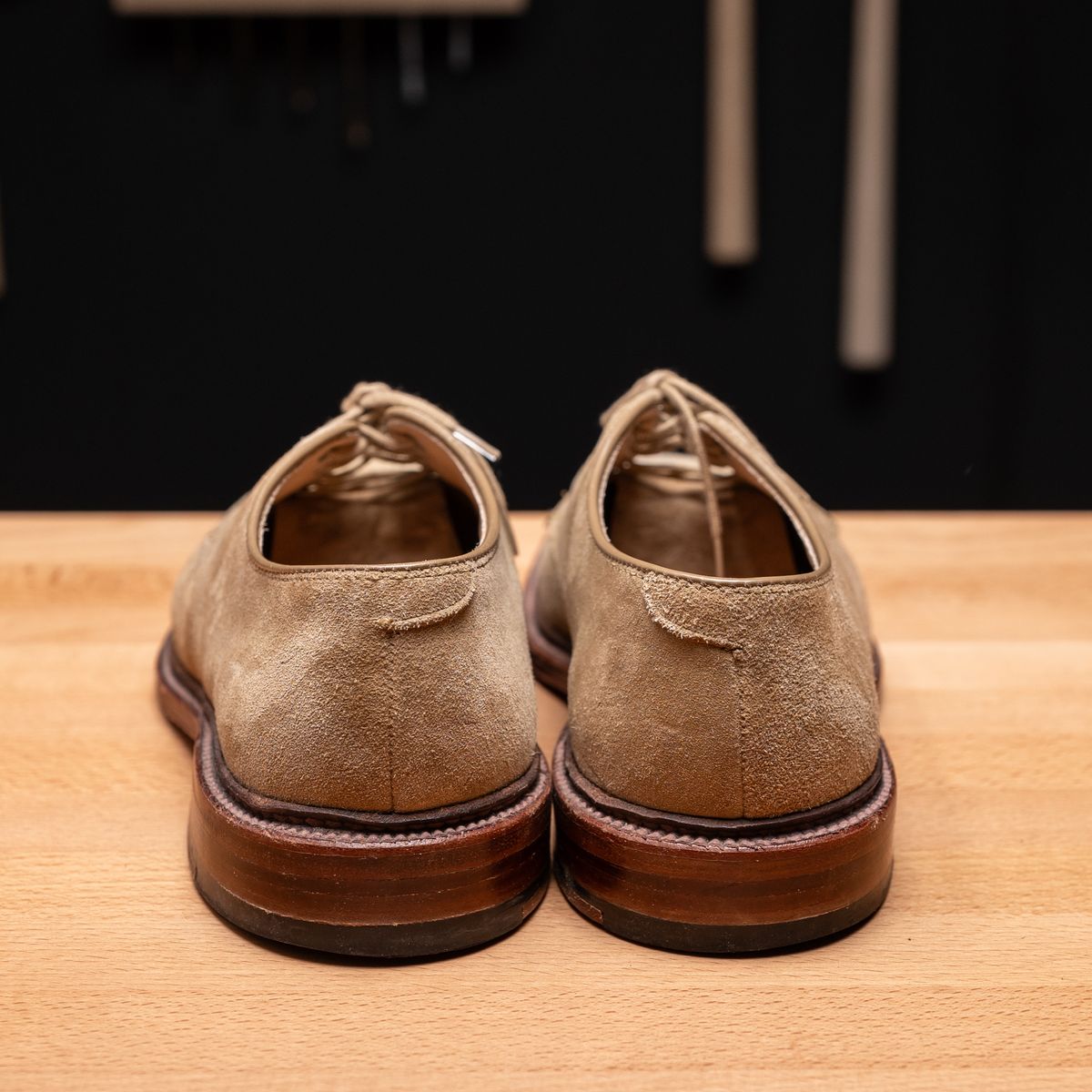 Photo by vubui on December 26, 2023 of the Alden Plain Toe Blucher in Unknown Material.