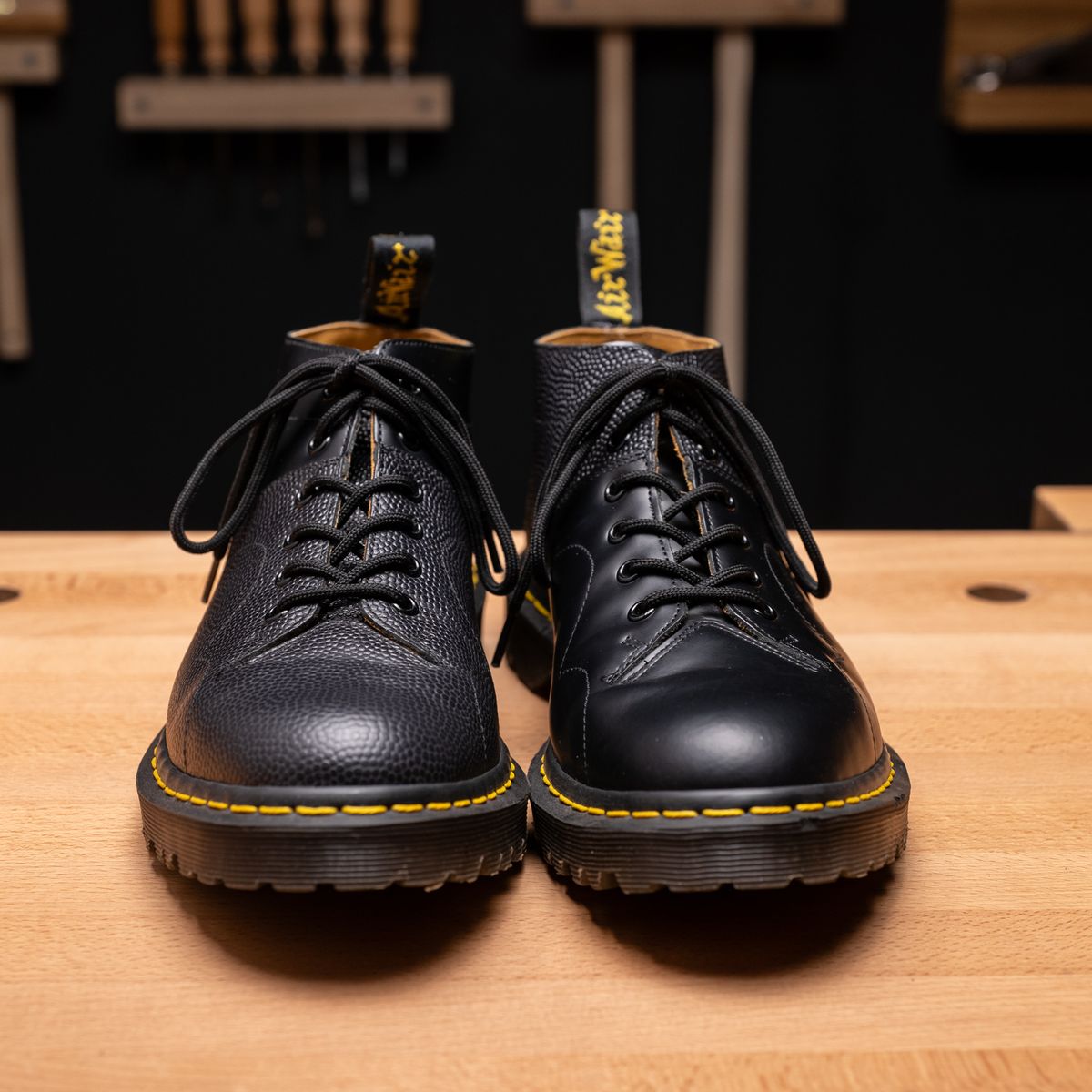 Photo by vubui on December 26, 2023 of the Dr. Martens x Engineered Garments Church Monkey Boot in Unknown Material.