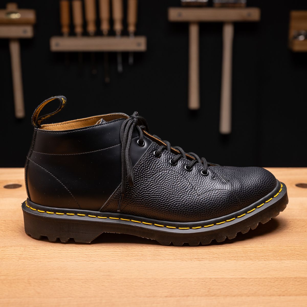 Photo by vubui on December 26, 2023 of the Dr. Martens x Engineered Garments Church Monkey Boot in Unknown Material.