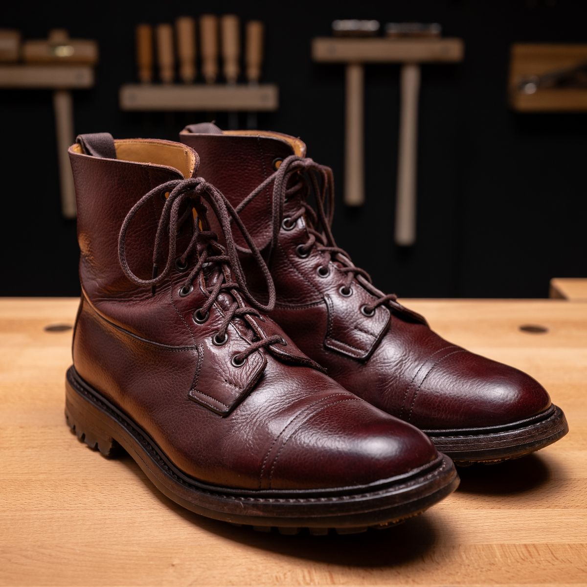 Photo by vubui on December 26, 2023 of the Tricker's Grassmere Country Boot in Brown Zug Grain.