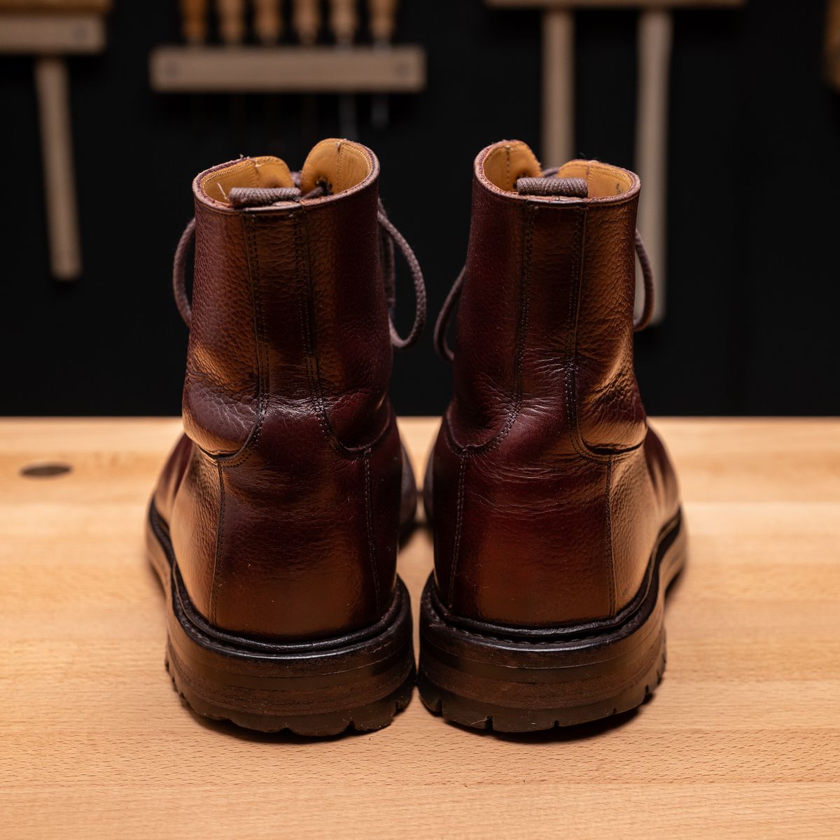 Photo by vubui on December 26, 2023 of the Tricker's Grassmere Country Boot in Brown Zug Grain.