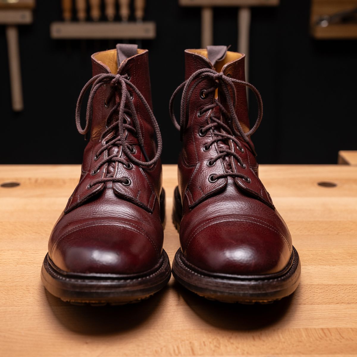 Photo by vubui on December 26, 2023 of the Tricker's Grassmere Country Boot in Brown Zug Grain.