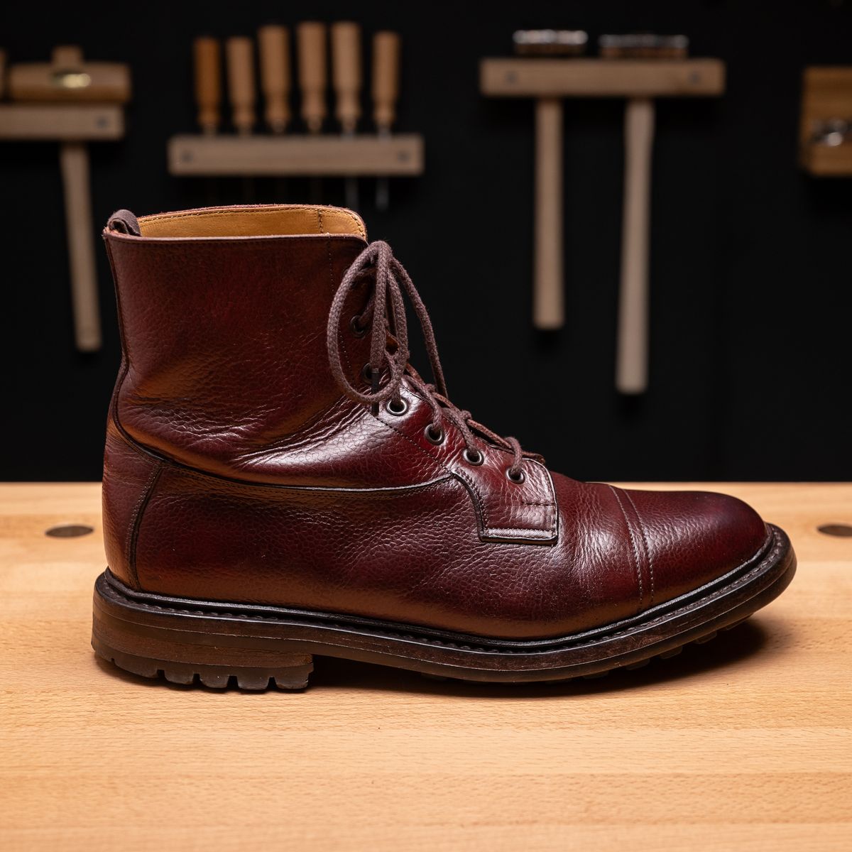 Photo by vubui on December 26, 2023 of the Tricker's Grassmere Country Boot in Brown Zug Grain.