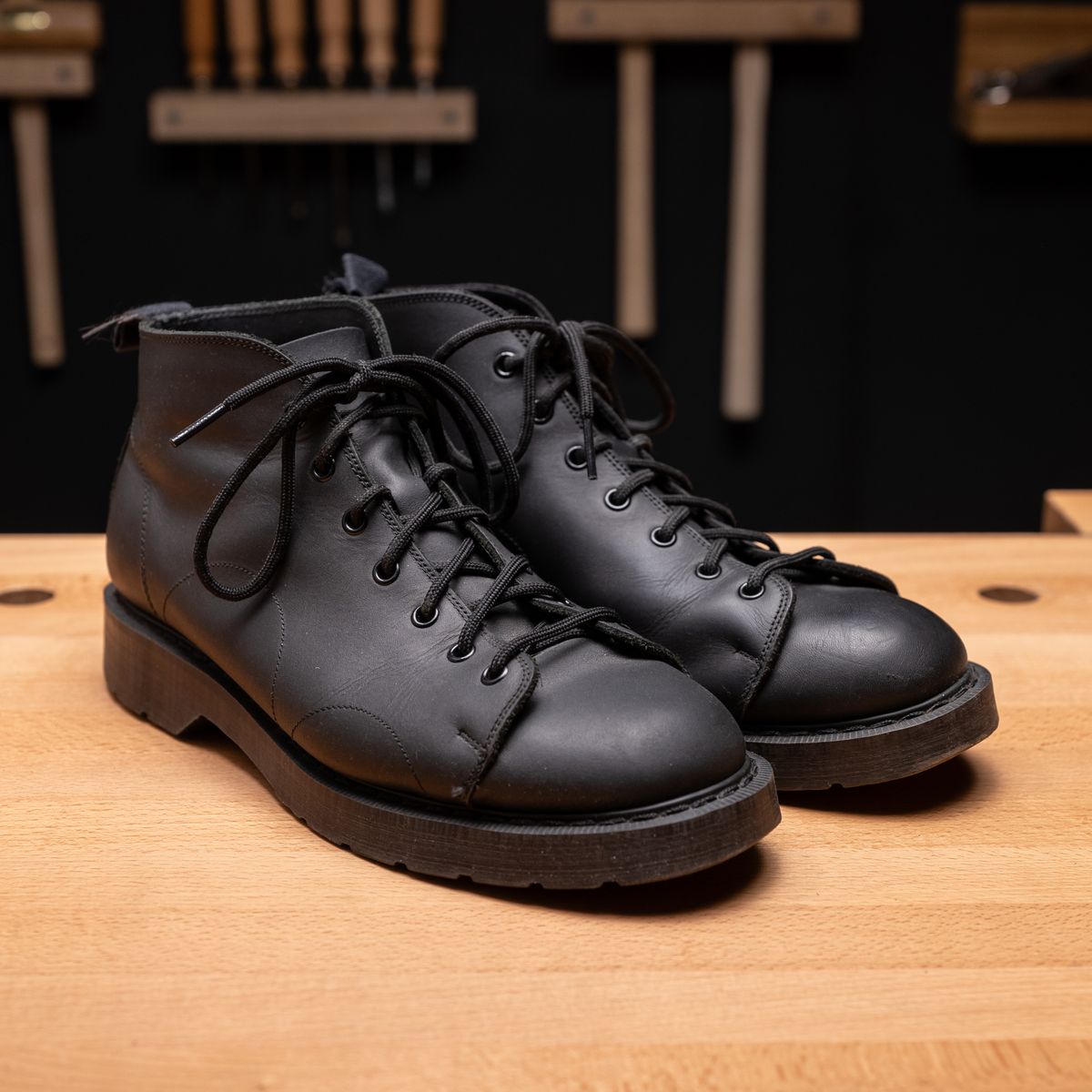Photo by vubui on December 26, 2023 of the Solovair x MHL Monkey Boot in Unknown Material.