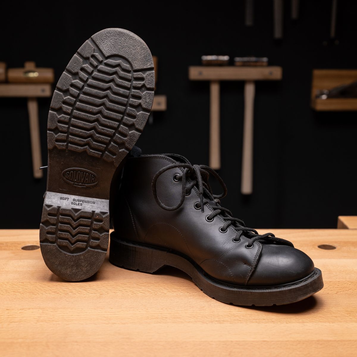 Photo by vubui on December 26, 2023 of the Solovair x MHL Monkey Boot in Unknown Material.