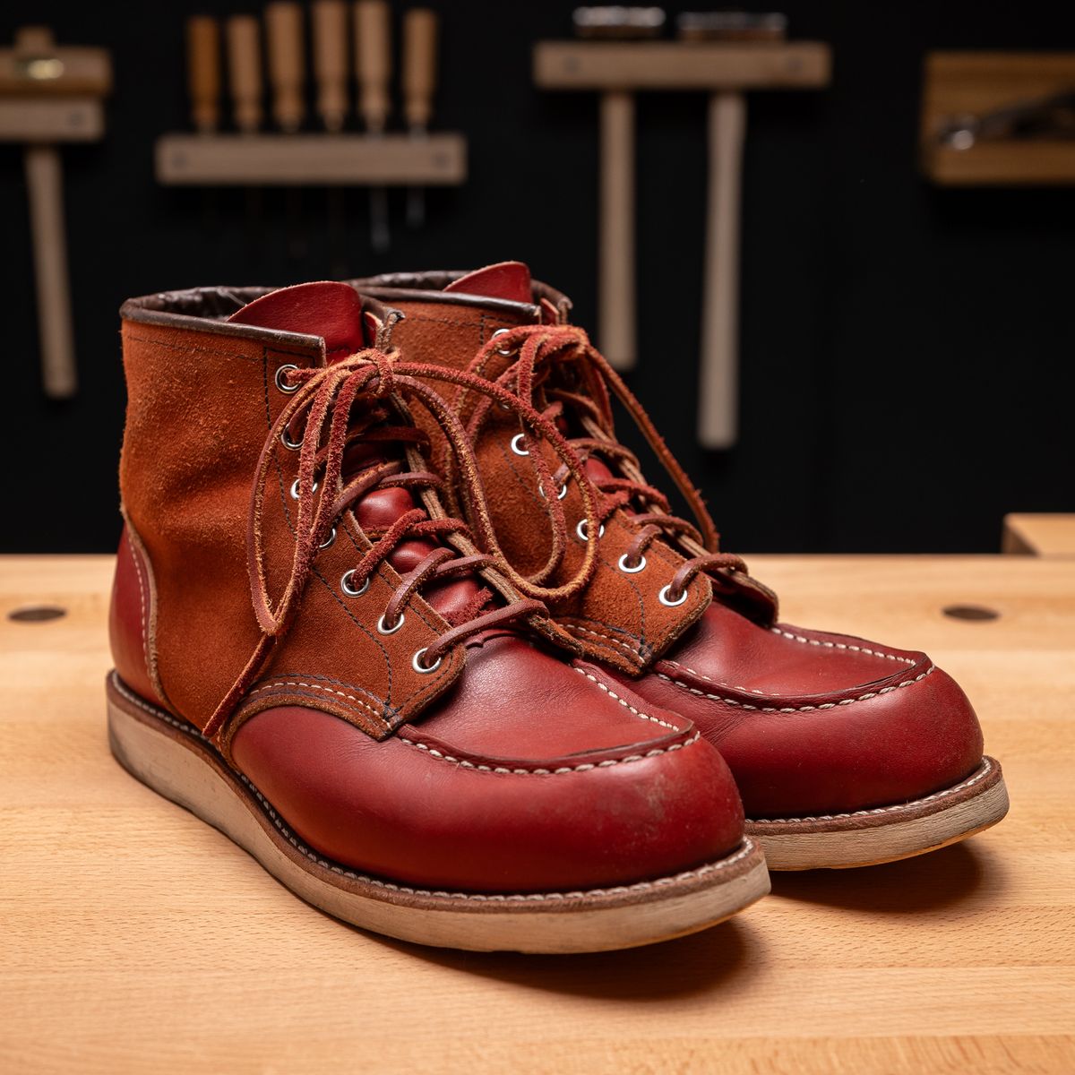 Photo by vubui on December 26, 2023 of the Red Wing 6-Inch Classic Moc in S.B. Foot Oro-Russet Portage.