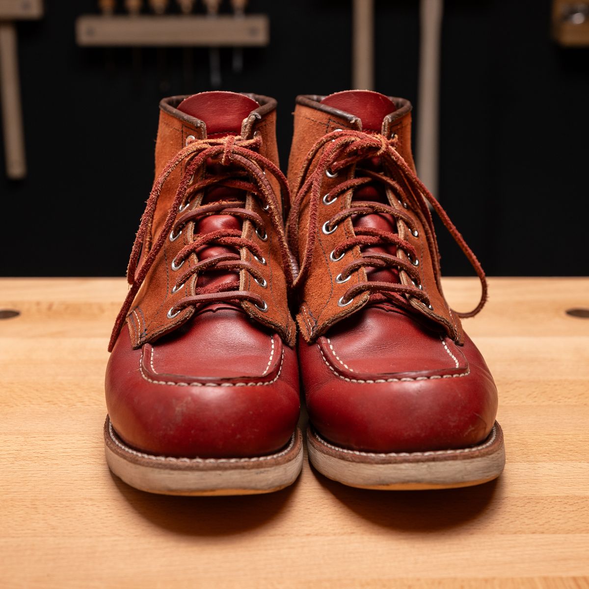 Photo by vubui on December 26, 2023 of the Red Wing 6-Inch Classic Moc in S.B. Foot Oro-Russet Portage.