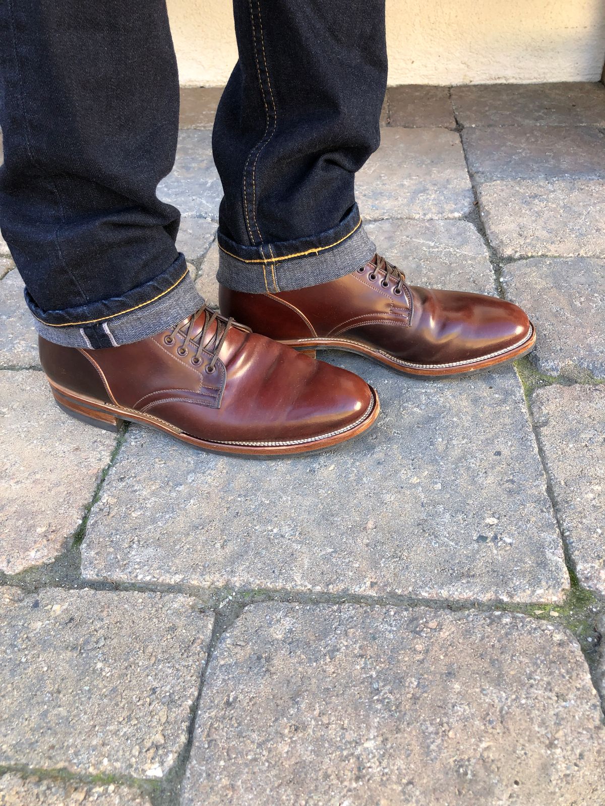 Photo by johnfmac on November 5, 2022 of the Viberg Service Boot in Horween Color 4 Shell Cordovan.