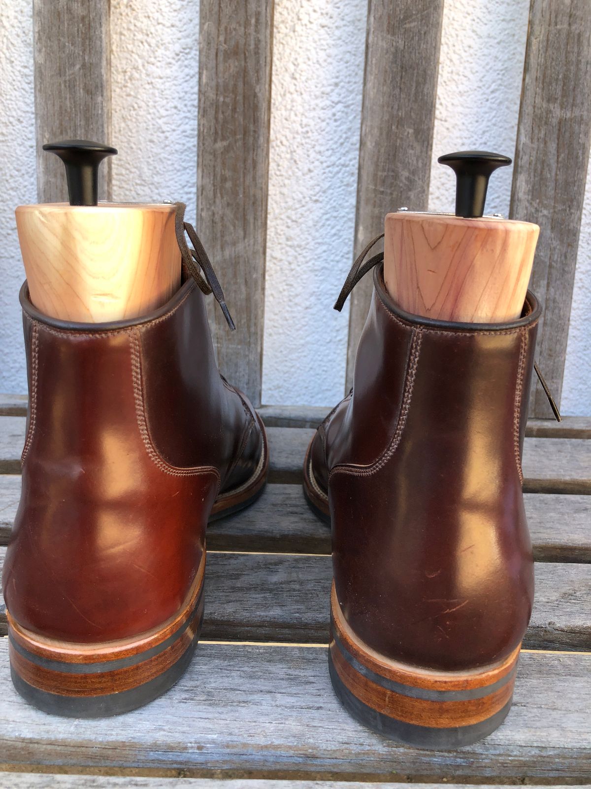 Photo by johnfmac on November 5, 2022 of the Viberg Service Boot in Horween Color 4 Shell Cordovan.