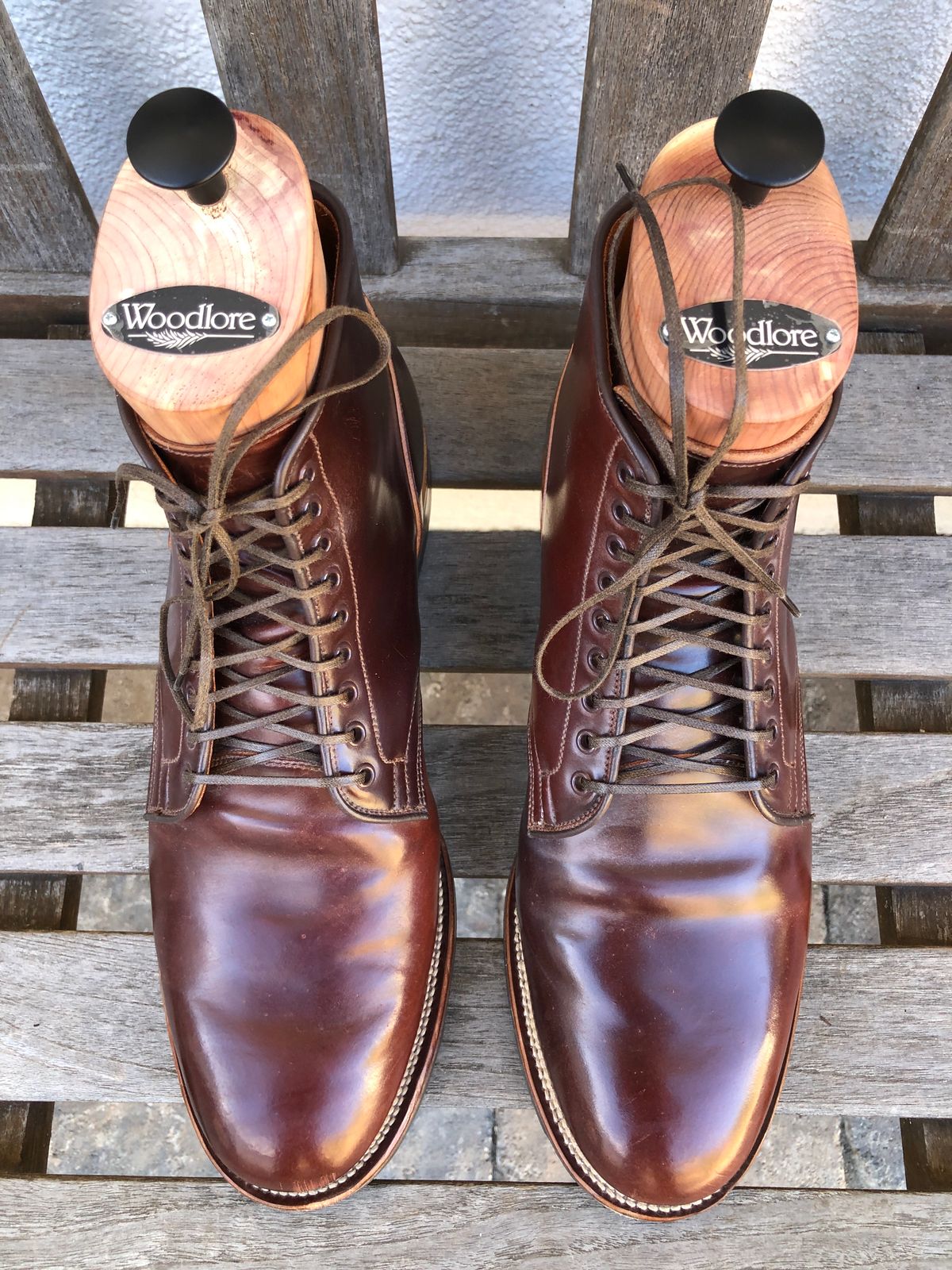 Photo by johnfmac on November 5, 2022 of the Viberg Service Boot in Horween Color 4 Shell Cordovan.