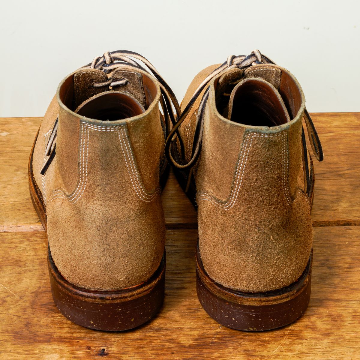 Photo by putzinboots on April 1, 2024 of the Oak Street Bootmakers Field Boot in Horween Marine Field Roughout.