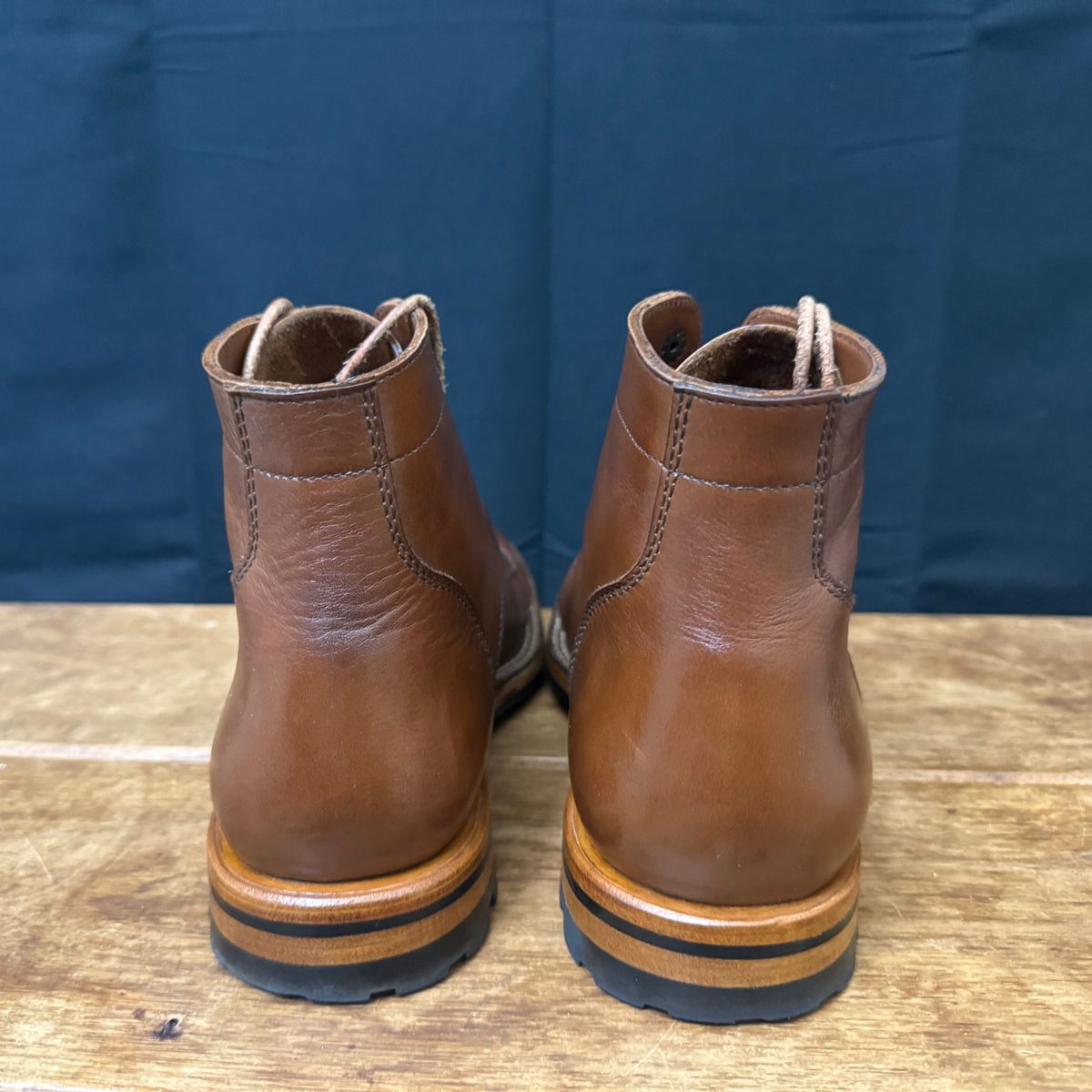 Photo by putzinboots on April 3, 2025 of the Parkhurst The Allen in Tempesti Cognac Veg tan.
