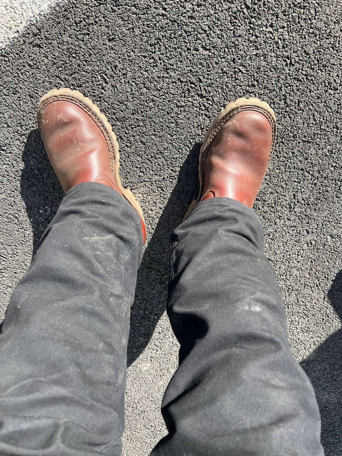 Photo by wcurry_1 on March 11, 2024 of the White's Nomad Engineer Boots in Seidel Red Dog Oil Tan.