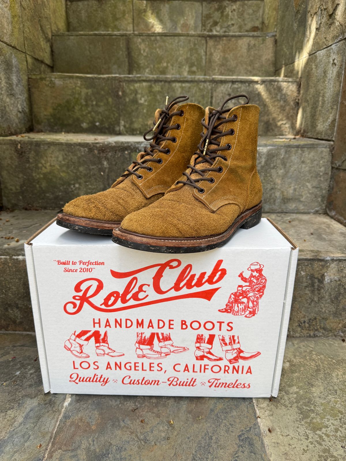 Photo by ChrisBurns670 on April 5, 2025 of the Role Club Boondockers in Rich Brown Roughout.