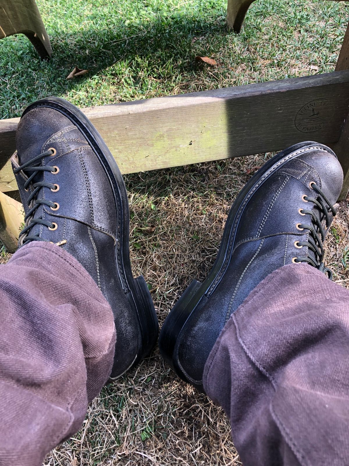 Photo by ChrisBurns670 on November 2, 2023 of the Sagara Cordmaster in Badalassi Carlo Oliva Minerva Overdyed Black.