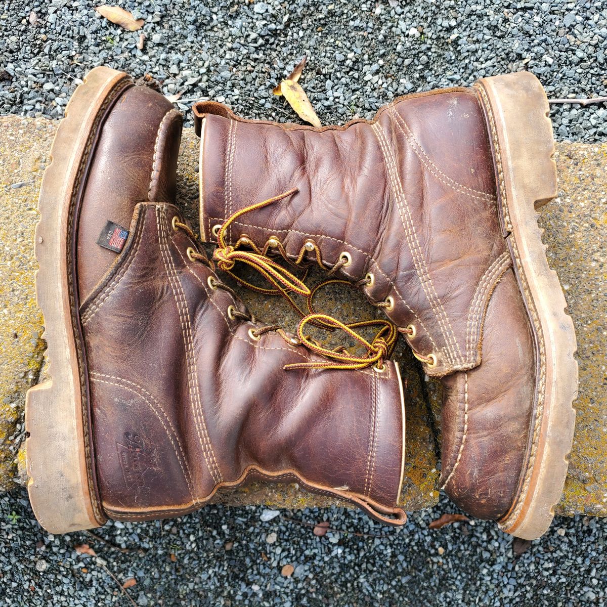 Photo by forest_chief on January 4, 2024 of the Thorogood American Heritage 8" Moc Toe in Seidel Trail Crazy Horse.