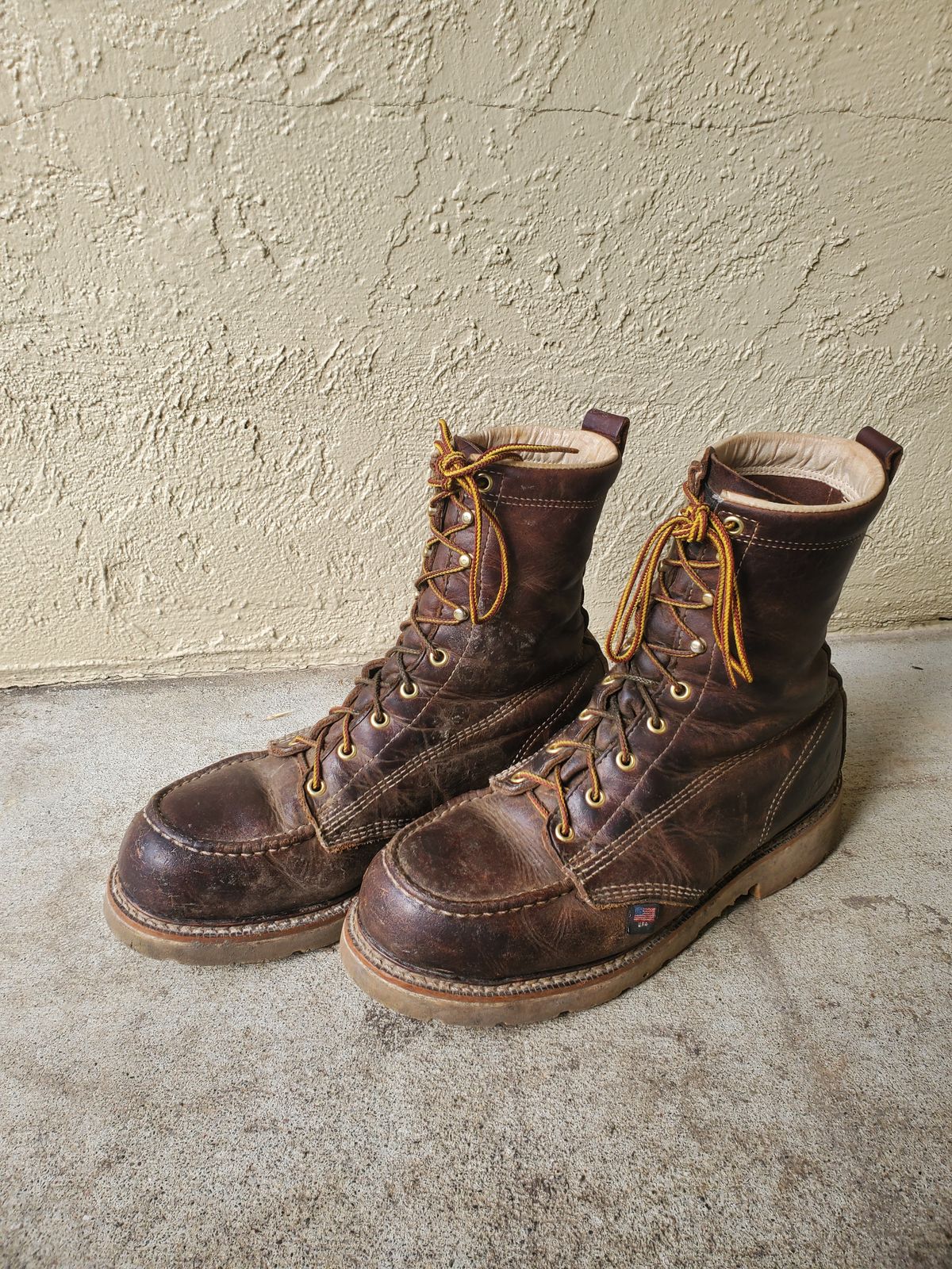 Photo by forest_chief on February 2, 2024 of the Thorogood American Heritage 8" Moc Toe in Seidel Trail Crazy Horse.