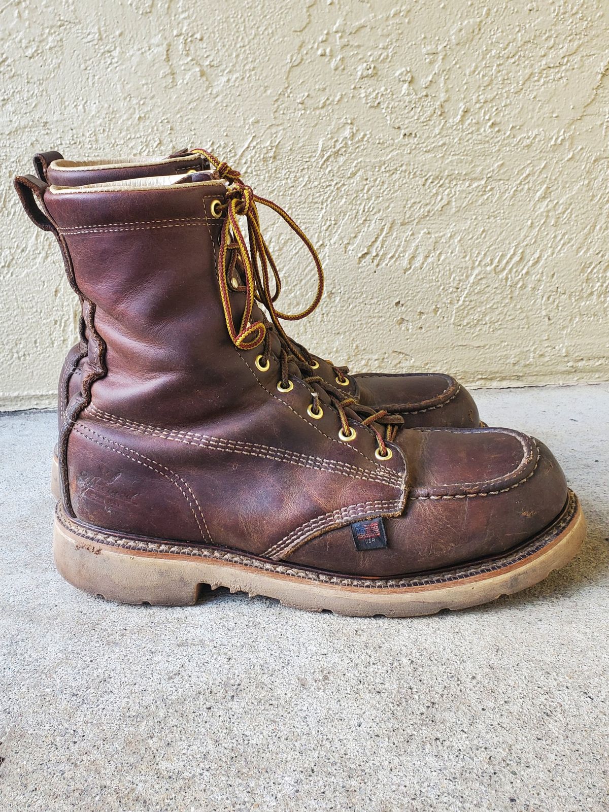 Photo by forest_chief on March 2, 2024 of the Thorogood American Heritage 8" Moc Toe in Seidel Trail Crazy Horse.