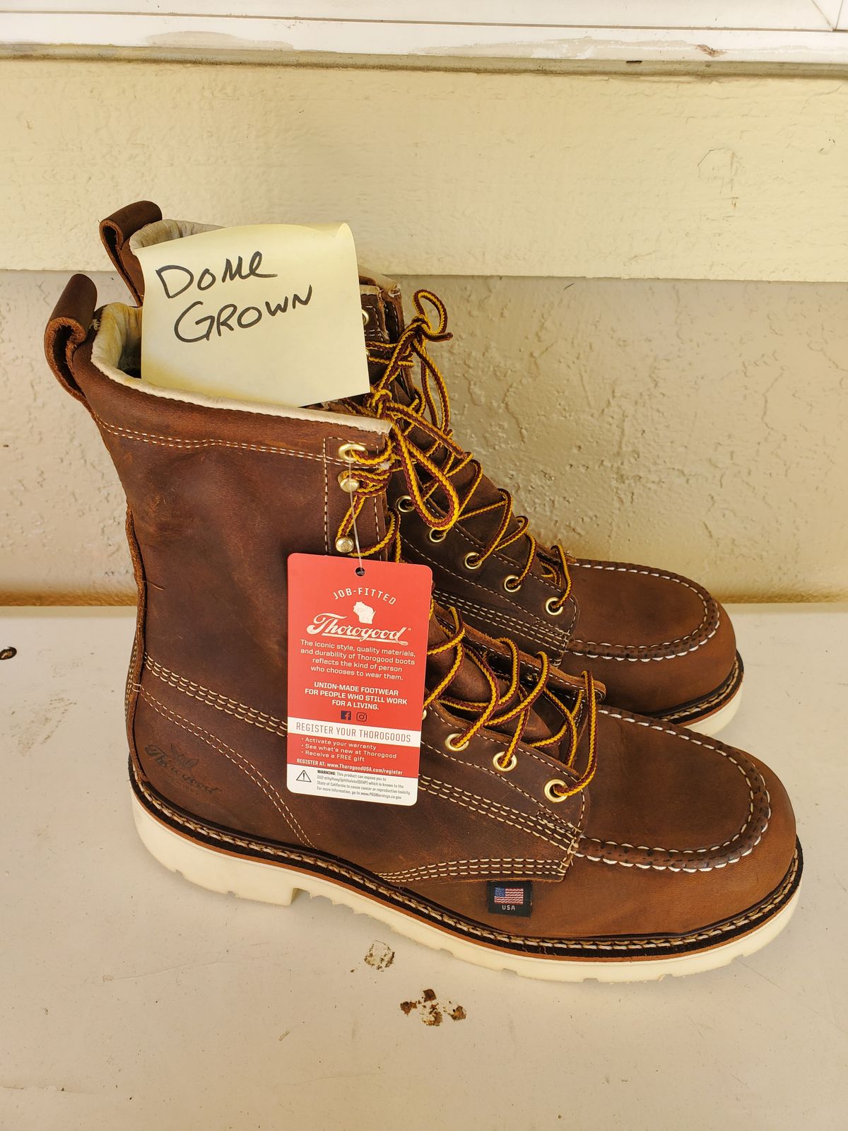 Photo by forest_chief on November 1, 2023 of the Thorogood American Heritage 8" Moc Toe in Seidel Trail Crazy Horse.