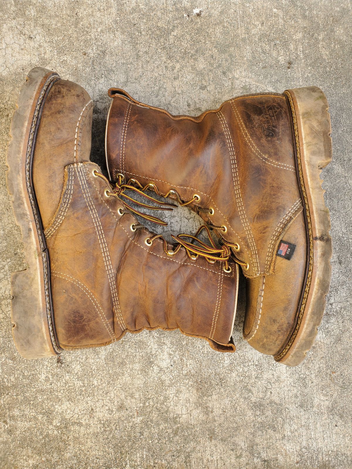 Photo by forest_chief on December 5, 2023 of the Thorogood American Heritage 8" Moc Toe in Seidel Trail Crazy Horse.