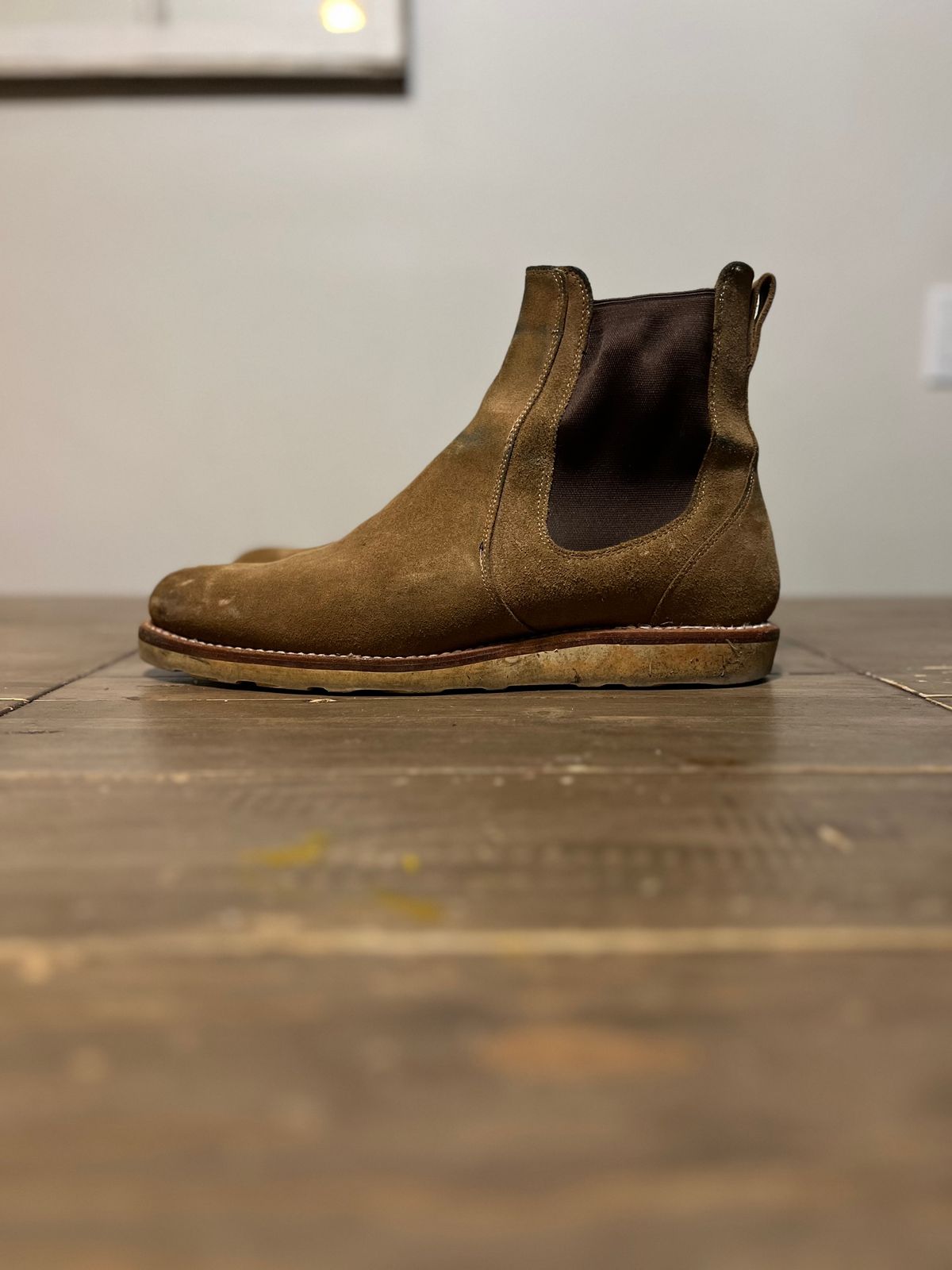Photo by christian.twoey on January 6, 2025 of the Tecovas The Luke in Sawdust Roughout.
