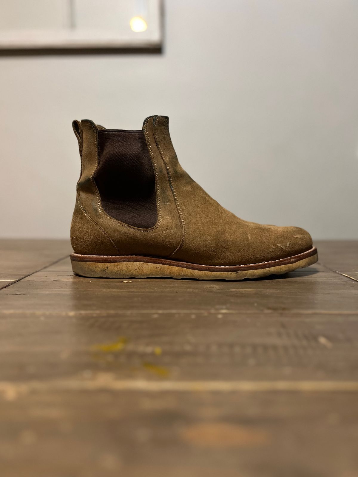 Photo by christian.twoey on January 6, 2025 of the Tecovas The Luke in Sawdust Roughout.
