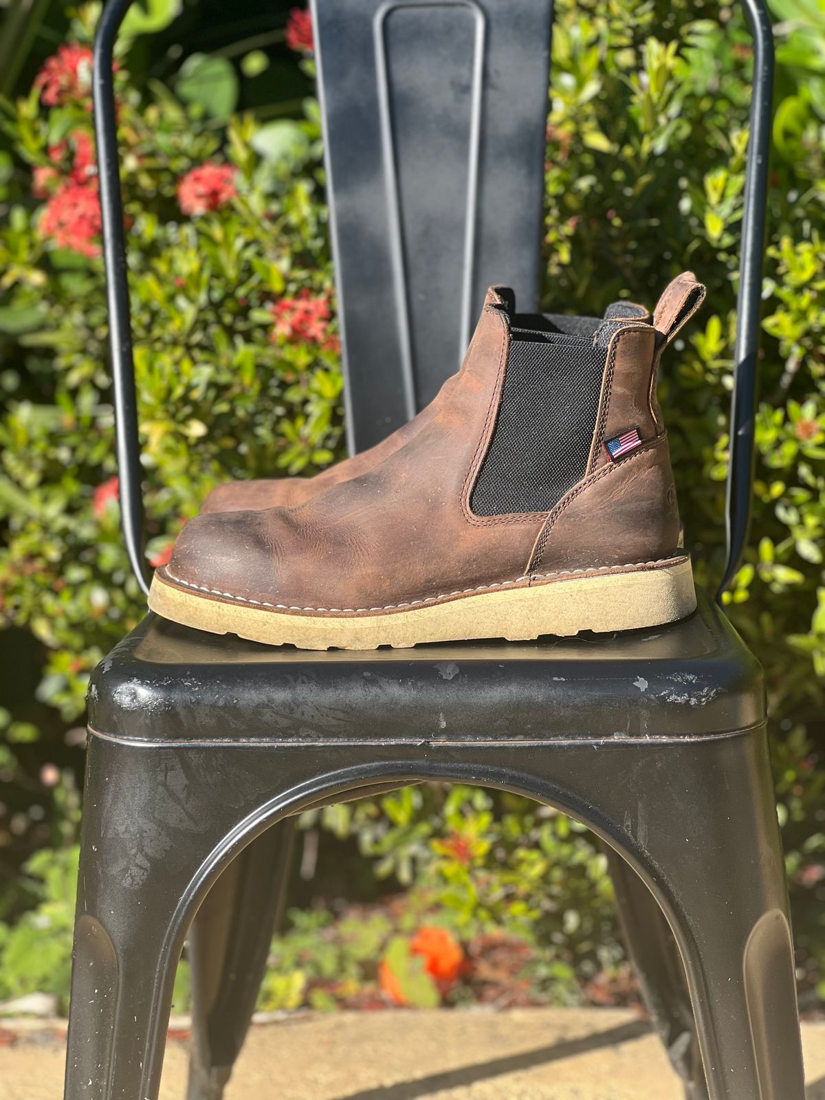 Photo by christian.twoey on December 4, 2024 of the Danner Bull Run Chelsea in Brown Full Grain.