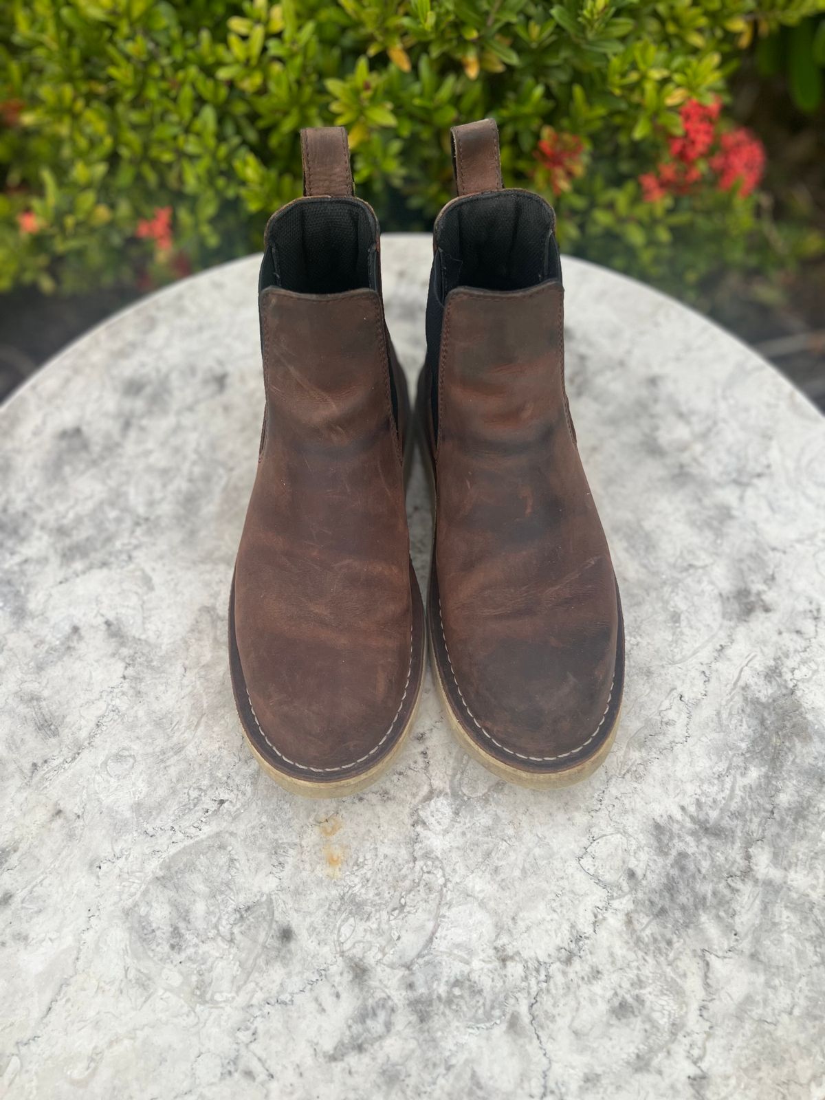 Photo by christian.twoey on April 4, 2025 of the Danner Bull Run Chelsea in Brown Full Grain.