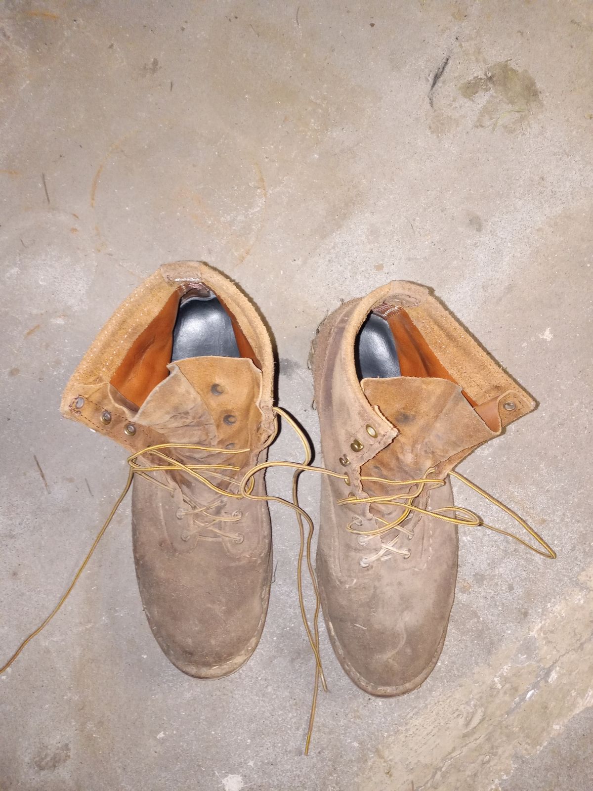 Photo by peanutbutter on February 6, 2024 of the Wesco Jobmaster in Seidel British Tan Domain Roughout.