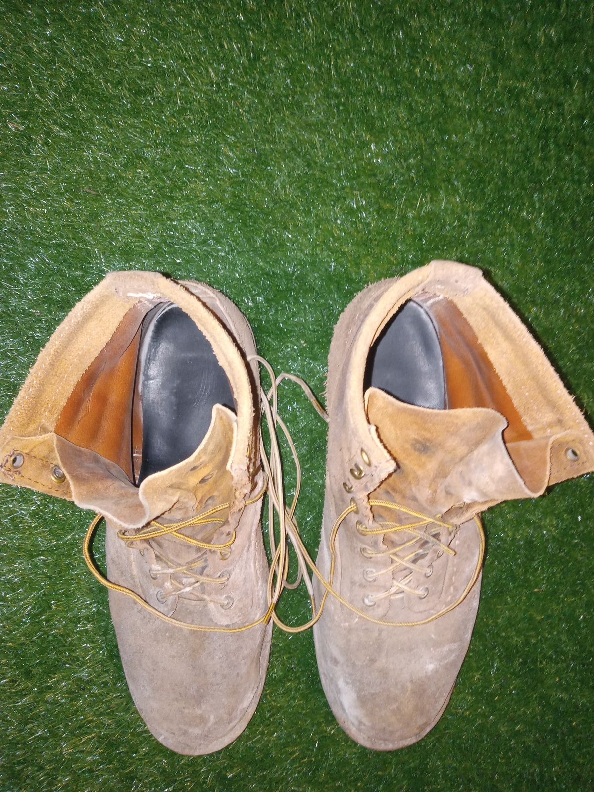 Photo by peanutbutter on March 6, 2024 of the Wesco Jobmaster in Seidel British Tan Domain Roughout.