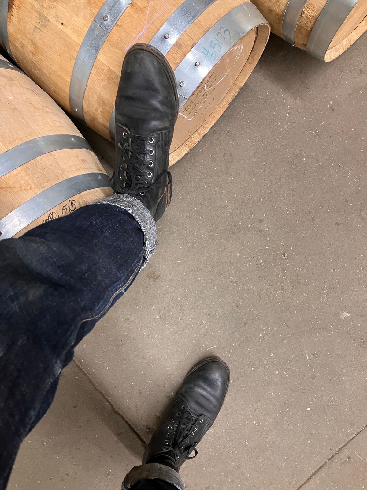 Photo by nr17 on April 5, 2023 of the Viberg Service Boot in Horween Black Chromexcel.