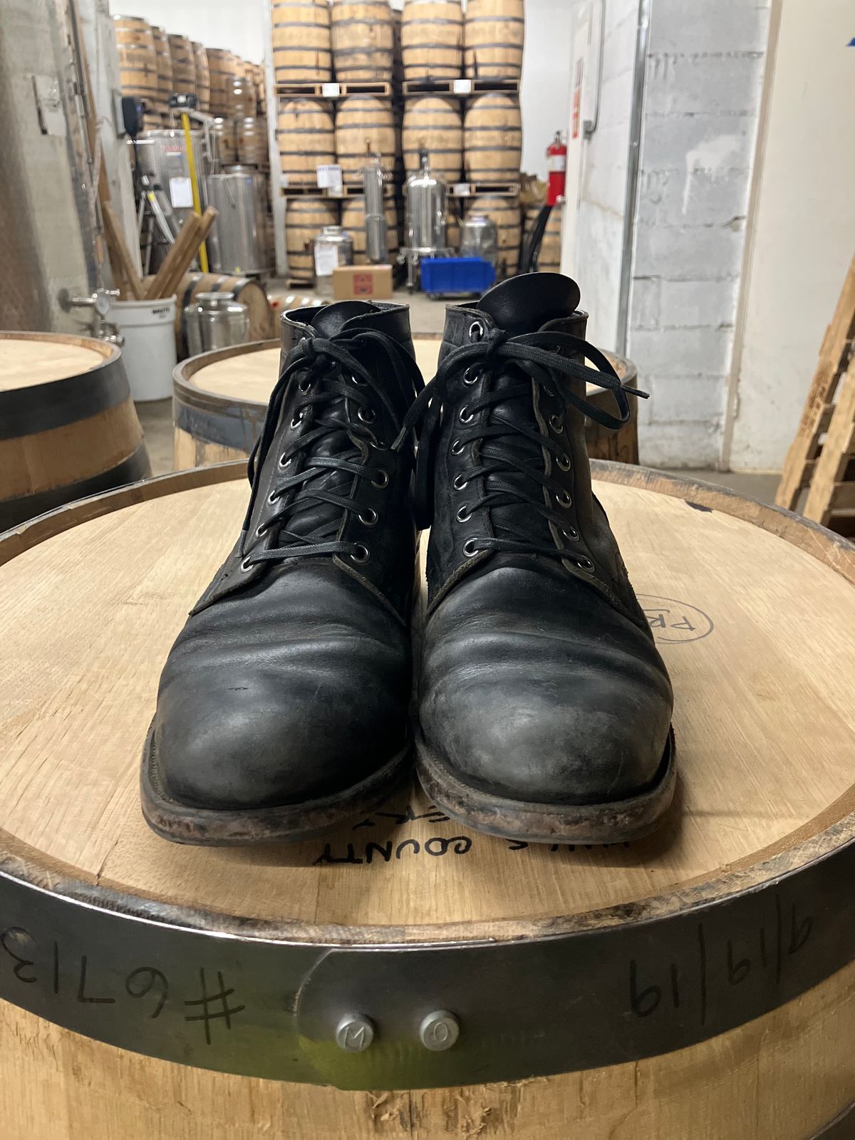 Photo by nr17 on April 5, 2023 of the Viberg Service Boot in Horween Black Chromexcel.