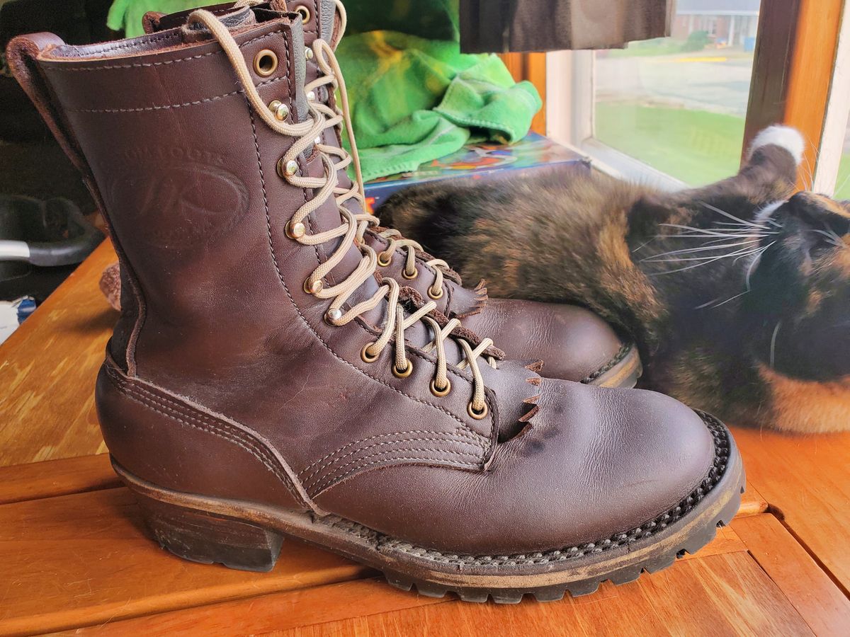 Photo by Chippygyver on July 23, 2024 of the JK Boots Superduty in Seidel Brown Oil Tan.