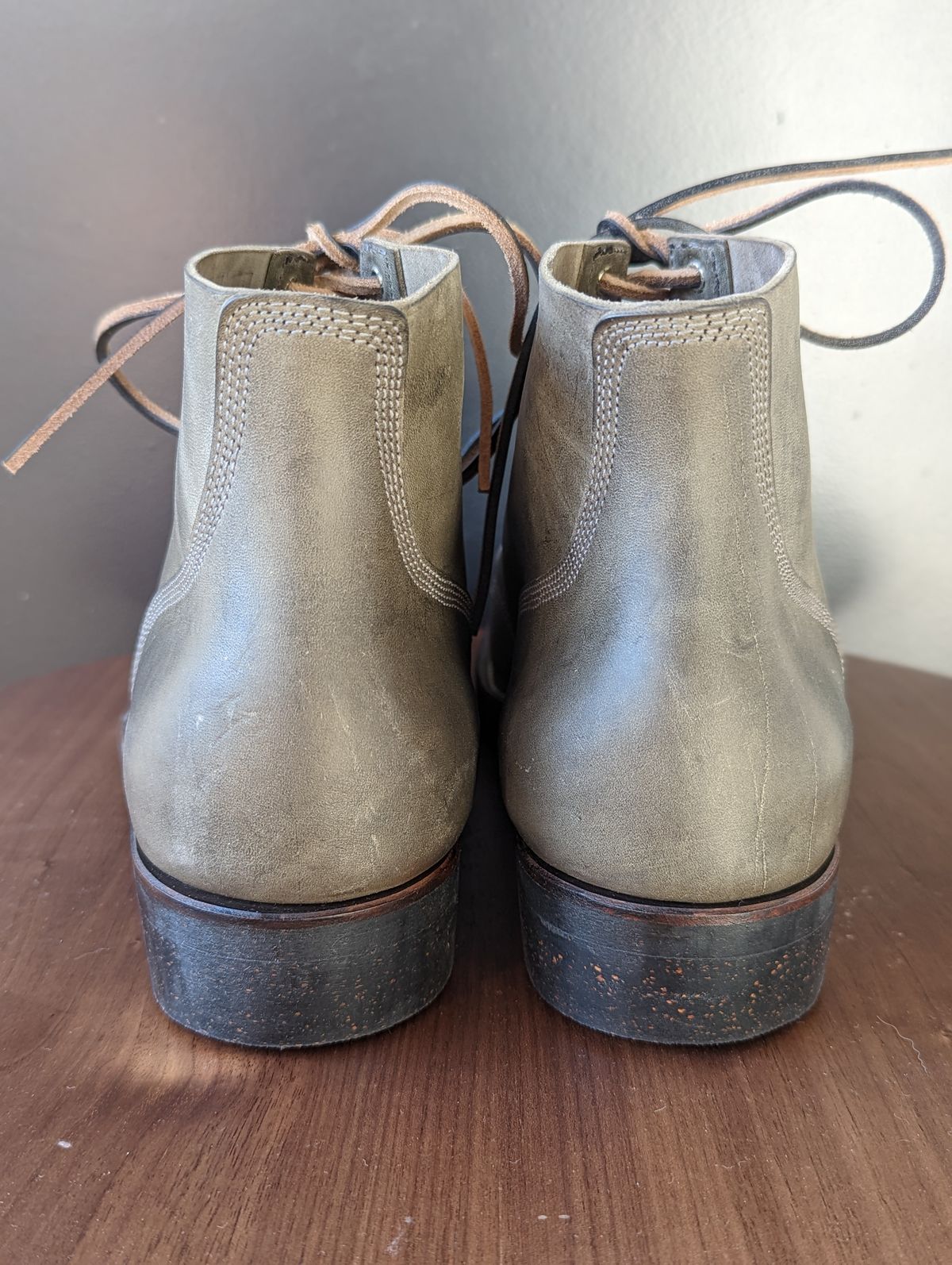 Photo by link.of.time on October 1, 2022 of the NF Bootmaker Milton Boot in Maryam Salvia Horsebutt.