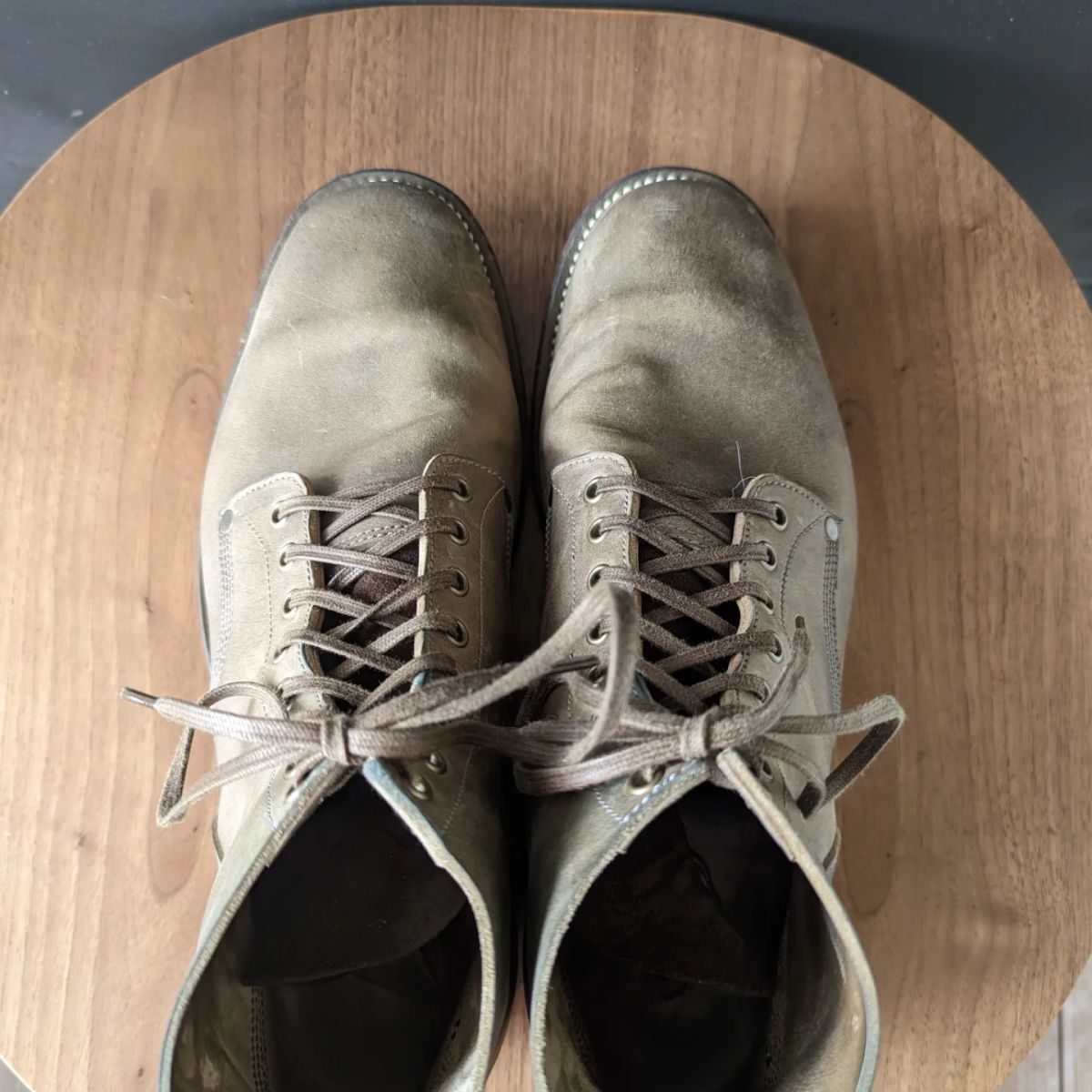Photo by link.of.time on November 5, 2022 of the NF Bootmaker Milton Boot in Maryam Salvia Horsebutt.