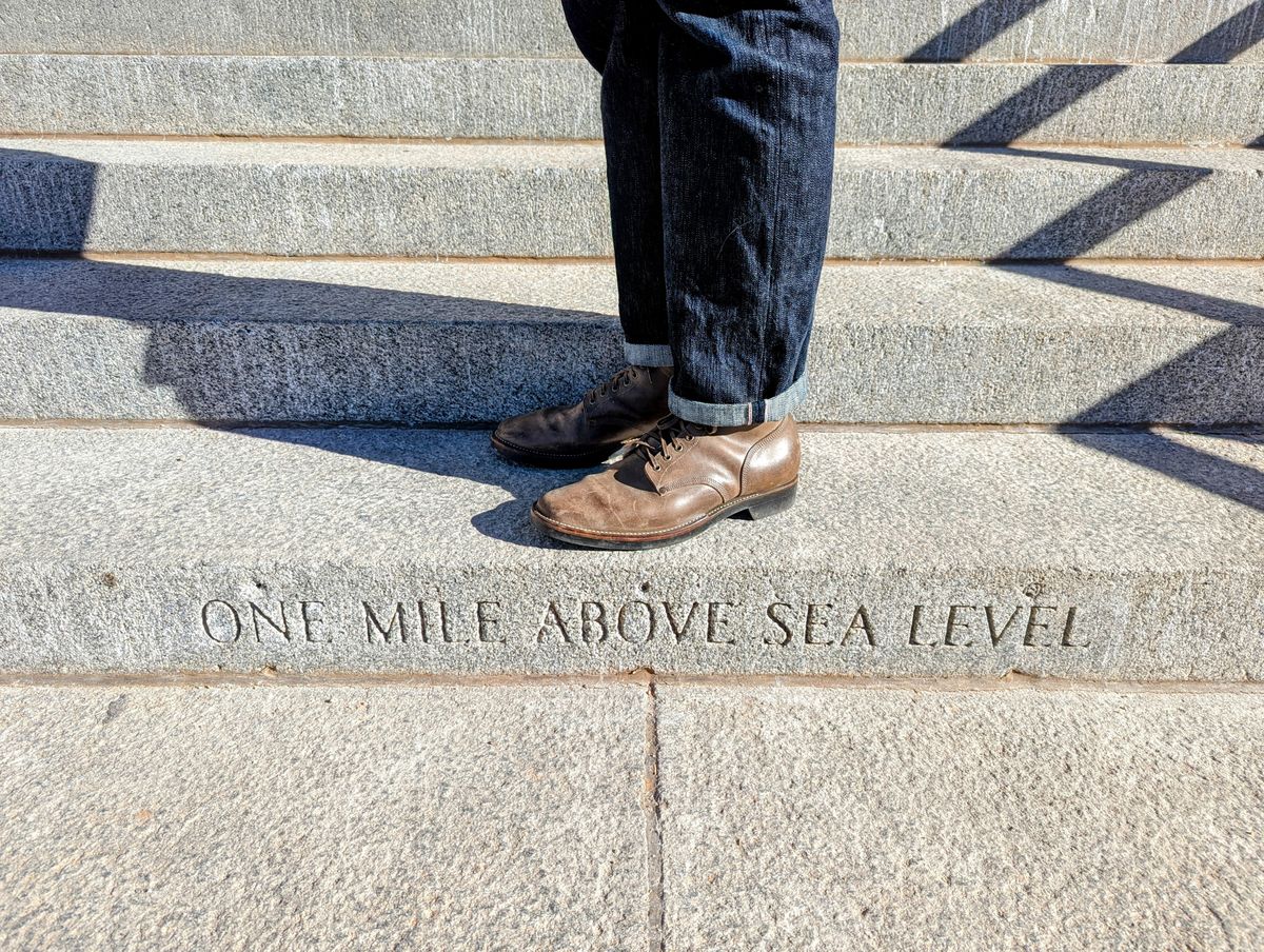 Photo by link.of.time on December 6, 2022 of the NF Bootmaker Milton Boot in Maryam Salvia Horsebutt.