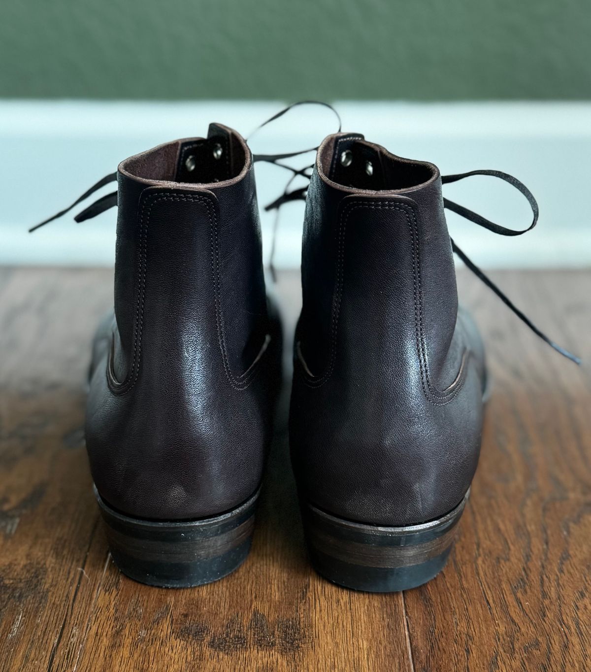 Photo by link.of.time on October 1, 2025 of the NF Bootmaker Fritz Boot in Aspen Horsefront.