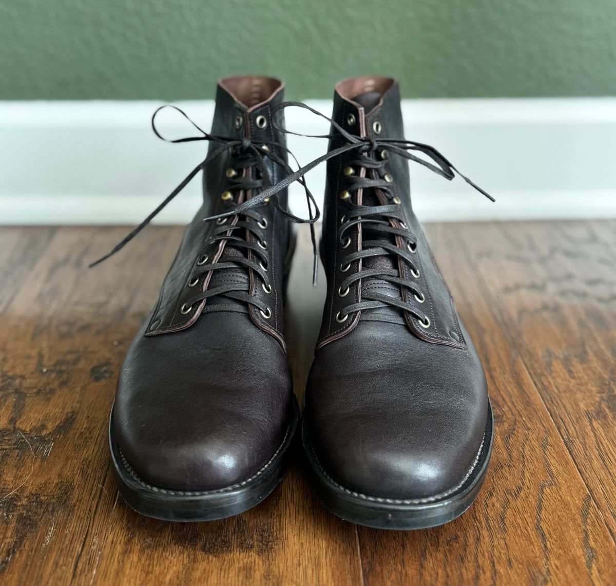Photo by link.of.time on October 1, 2025 of the NF Bootmaker Fritz Boot in Aspen Horsefront.